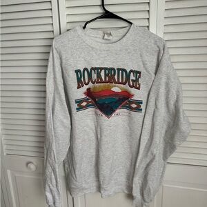 Hanes EcoSmart Gray Sweatshirt with Rockbridge Design